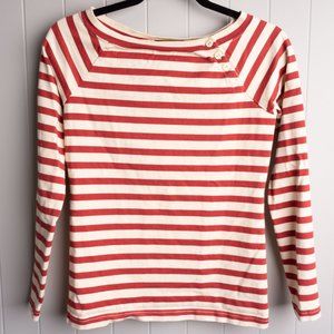 Rugby Ralph Lauren red & ivory Breton-stripe shirt